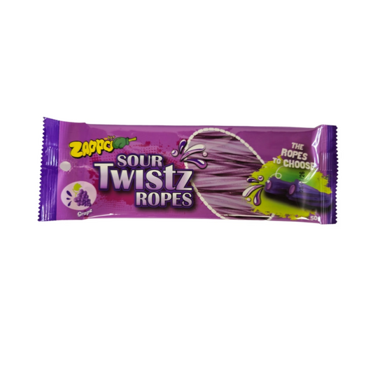 Zappo Sour Twistz Ropes - Grape